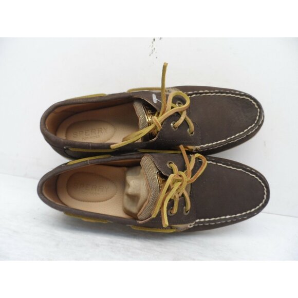 Sperry Women's 2 Eye Lace Up Boat Shoe STS81357 Brown Size 6M - Picture 5 of 8